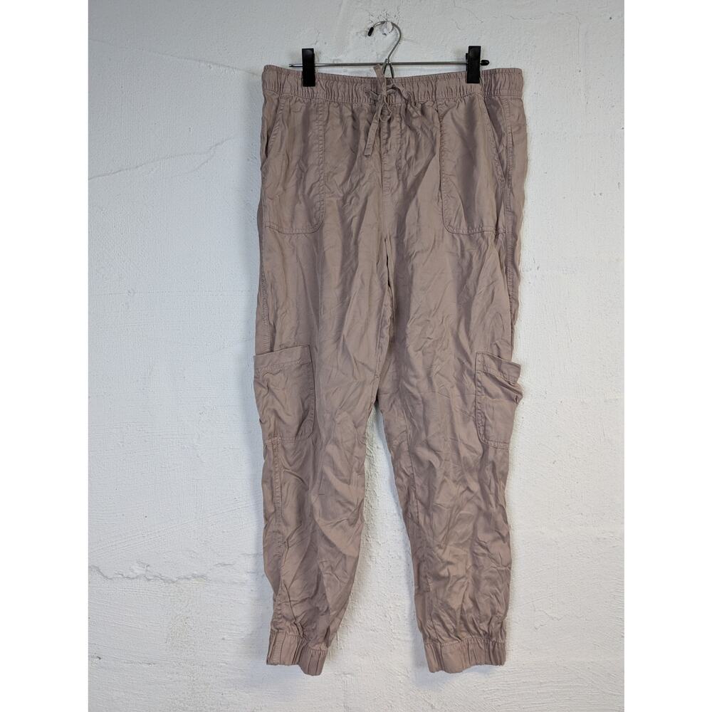 Lyocell Cargo Pants Crop Capri Ankle Tan Lightweight Basic C&C California Large